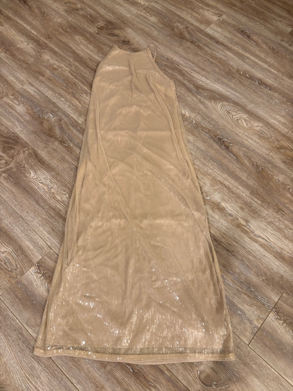 a new day Gold Sequin Maxi Dress